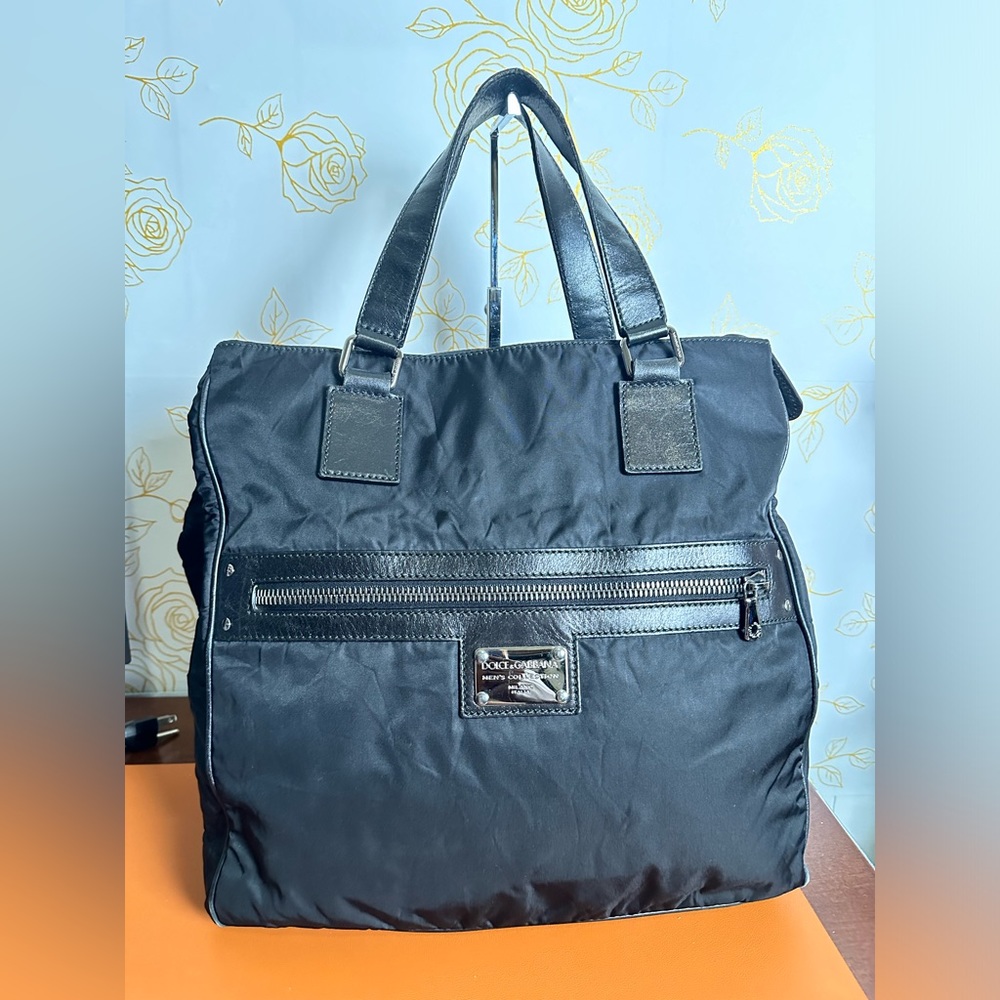 Dolce & Gabbana Black Nylon Tote Bag